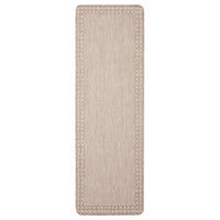 Chocolate Bordered Indoor/ Outdoor Rug