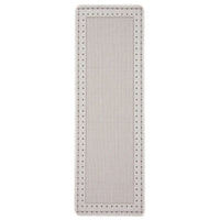 Chocolate Bordered Indoor/ Outdoor Rug