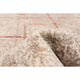 Abstract Copper Ivory Modern & Contemporary Soft Rug