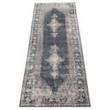 Blue Grey Bijar Casual Soft Rug