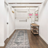 Blue Grey Bijar Casual Soft Rug