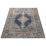 Blue Grey Bijar Casual Soft Rug