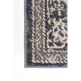 Blue Grey Bijar Casual Soft Rug