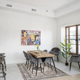 Blue Grey Bijar Casual Soft Rug