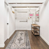 Blue Grey Bijar Casual Soft Rug