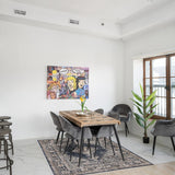 Blue Grey Bijar Casual Soft Rug