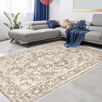 Cream Grey Persia Casual Soft Area Rug
