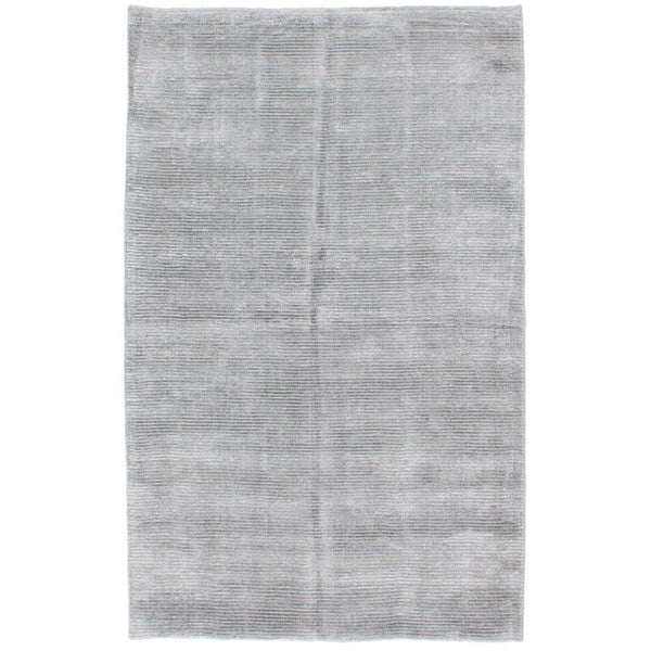 Hand-knotted Shimmer Green Silk Soft Rug