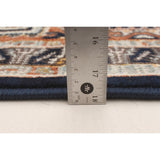 Qashqai Casual Navy Grey Soft Rug