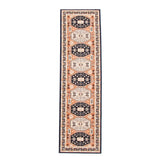 Geometric Navy Copper Casual Soft Rug