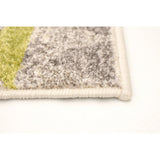 Remi Scandinavian Ivory Blue Casual Soft Rug