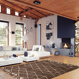 Dark Grey Chcolate Diamond Casual Soft Rug