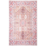 Blue Grey Machine Washable Bohemian & Eclectic Soft Rug