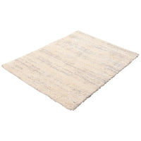 Modern Contemporary Cream Shag Area Rug