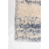 Modern Contemporary Cream Shag Area Rug