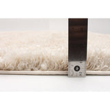 Modern Contemporary Cream Shag Area Rug