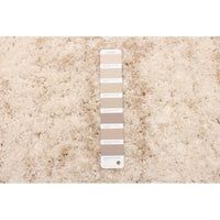 Modern Contemporary Cream Shag Area Rug