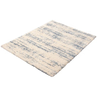 Modern Contemporary Cream Shag Area Rug