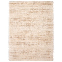 Modern Contemporary Cream Shag Area Rug