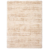 Modern Contemporary Cream Shag Area Rug