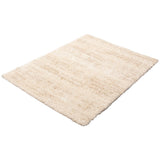 Modern Contemporary Cream Shag Area Rug