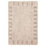 Black Bordered Indoor/ Outdoor Soft Rug