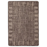 Black Bordered Indoor/ Outdoor Soft Rug