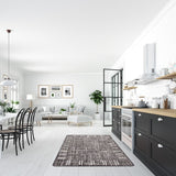 Black Bordered Indoor/ Outdoor Soft Rug