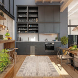 Black Bordered Indoor/ Outdoor Soft Rug