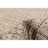 Black Bordered Indoor/ Outdoor Soft Rug