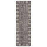 Black Bordered Indoor/ Outdoor Soft Rug