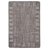 Black Bordered Indoor/ Outdoor Soft Rug