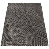 Abstract Grey Modern Contemporary Soft Rug