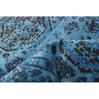 Angelina Floral Blue Soft Area Rug