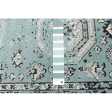 Angelina Floral Blue Soft Area Rug