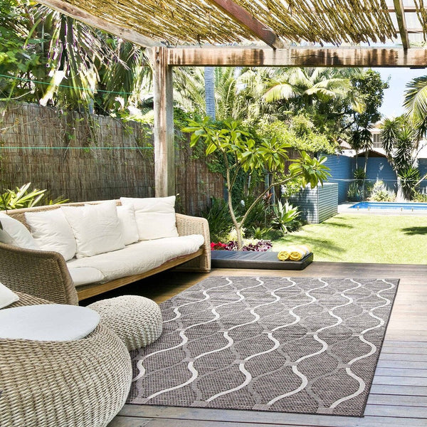 Veranda Abstract Indoor/ Outdoor Soft Rug