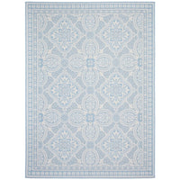 Floral Damask Indoor/Outdoor Area Rug