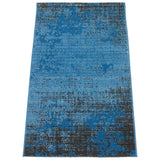 Teal Blue Leela Modern & Contemporary Soft Rug