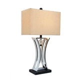 Elegant Designs Chrome Executive Business Table Lamp - 15"L X 8"W X 27.5"H