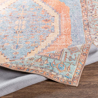 Vintage Medallion Printed Machine Washable Area Soft Rug