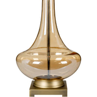 Essa Glass Trumpet Translucent Glam Table Lamp - 31"H x 18"W x 18"DA