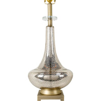 Essa Glass Trumpet Translucent Glam Table Lamp - 31"H x 18"W x 18"DA