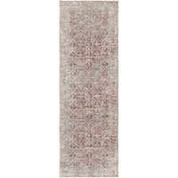 Traditional Floral Machine Washable Area Soft Rug