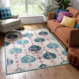 Abstract Modern  Multi Soft Area Rug