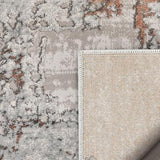 Modern Abstract Distressed Grey Blush Glam Soft Area Rug