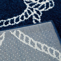 Nautical Trellis Coastal Soft Area Rug