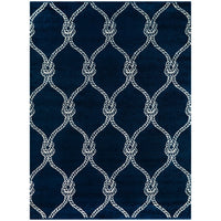 Nautical Trellis Coastal Soft Area Rug