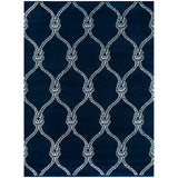 Nautical Trellis Coastal Soft Area Rug