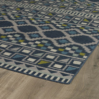 Nomad Collection Blue Soft Area Rug