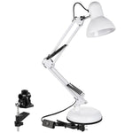 Tâche Folding Clamp Desk Lamp, White